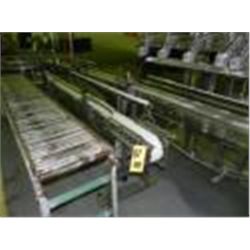 9FT STAINLESS STEEL FRAME PRODUCT CONVEYOR WITH