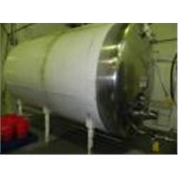 4,5000 GALLON JACKETED STAINLESS STEEL HORIZONTAL