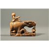 Image 7 : Set of 2 Chinese Soapstone Seal & Carved Jade Ox