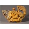 Image 1 : Carved Chinese Shoushan Stone Turtle Dragon Teapot