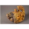 Image 3 : Carved Chinese Shoushan Stone Turtle Dragon Teapot