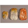 Image 1 : Set of 3: Chinese Carved Jade Pendants
