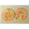 Image 1 : Large Pair Chinese Jade Bi Ritual Disc Chilong