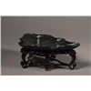 Image 1 : Chinese Spinach Green Jade Lotus Leaf with Stand