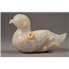 Image 1 : 18th C. Chinese White Jade Carving Mandarin Duck