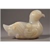 Image 2 : 18th C. Chinese White Jade Carving Mandarin Duck