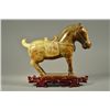 Image 1 : Large Chinese Lavender Jade Model Saddled Horse