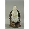 Image 1 : 19th Century Chinese Translucent White Jade Buddha