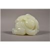 Image 1 : Translucent Chinese Jade Carving: Boy Holding Reed