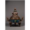 Image 2 : Chinese Cloisonne Censer Elephant Openwork Kangxi
