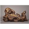 Image 2 : Chinese Qing Period Gilt Bronze Laughing Budai