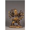 Image 1 : 19th C. Chinese Gilt Bronze Figure of Harihara