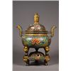 Image 2 : Chinese Cloisonne Dragon Censer & Cover Ming Mark