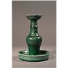 Image 1 : 19th Chinese Green Glazed Candlestick Holder