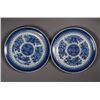 Image 1 : Pair Chinese Export Blue & White Plates