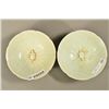 Image 2 : Pair Chinese Celadon Saucer Bowls w/ Lotus Design