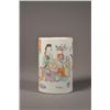 Image 1 : Late 19th C. Chinese Famille Rose Brushpot