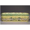 Image 2 : Rare Chinese Wucai Porcelain Brush Box & Cover