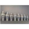 Image 1 : 18/19th Set 8 Ming Chenghua Doucai Plum Vases