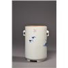 Image 2 : 19th C. Chinese Blue & White Porcelain Brushpot