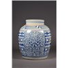 Image 3 : 19th C. Blue & White Double Happiness Ginger Jar