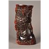 Image 2 : Chinese Horn Relief Carved Brush Pot Sages Marked