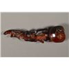 Image 1 : Chinese Horn Openwork Carved Twisting Scepter