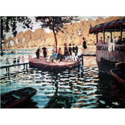 LeGrenouillere By MonetNumbered Giclee 17x22 1/2 Canvas