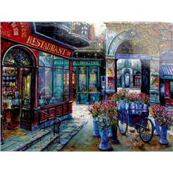 Restaurant 51 By Blanchard 24x32 Giclee S/N