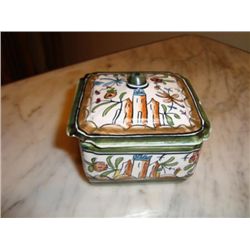 French hand painted box signed by artist