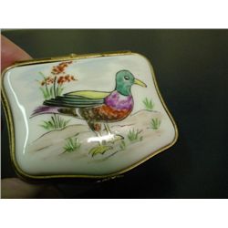 Authentic hand painted Limoges box by French artist