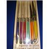 Image 1 : Set 6 authentic French Laguiole steak knives multicolor