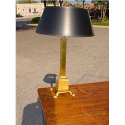French Empire style brass table lamp