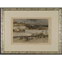 Harpers Cover 1887 Chicago Lake Wall Esplanade Framed