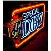 Image 2 : Old Style Dry 3 Color Neon Classic Logo Beer Bar Sign