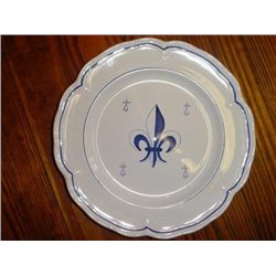 Pair of French faience plates by Pornic