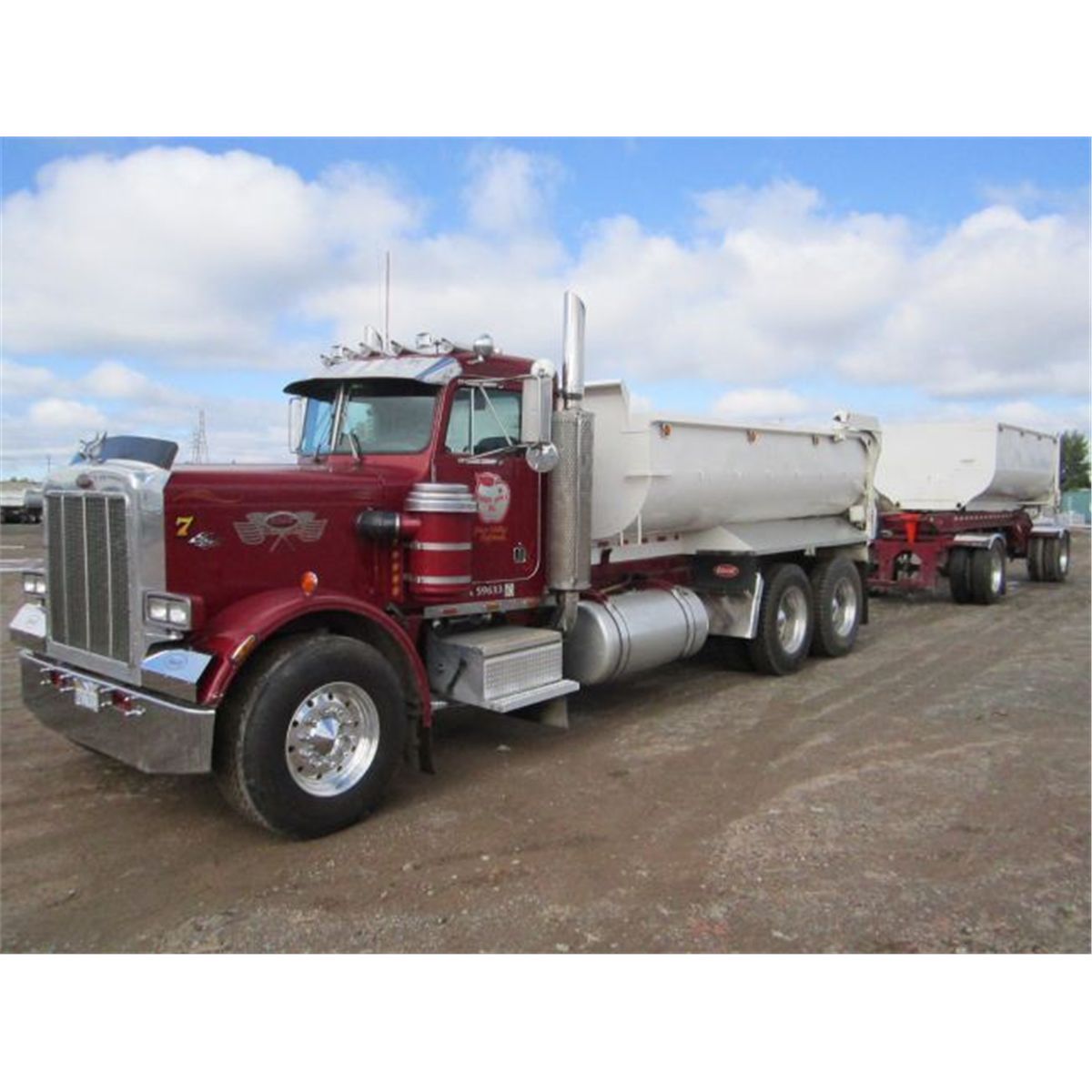 1983 Peterbilt 359 T/A Transfer Dump Truck