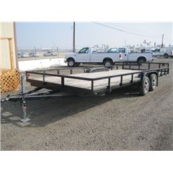 0000 SPCNS T/A Flat Bed Utility Trailer