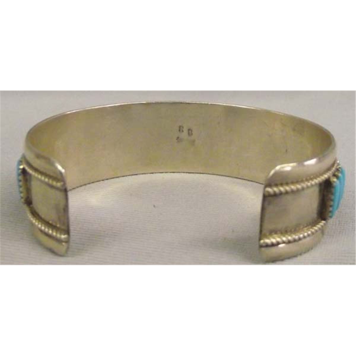 Zuni Sterling PP Turquoise BraceletHallmark RB