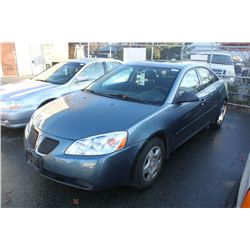 2006 BLUE PONTIAC G6 4 DR SDN 137,812KM GAS