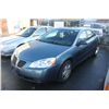 Image 1 : 2006 BLUE PONTIAC G6 4 DR SDN 137,812KM GAS