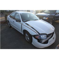 2004 WHITE CHEVROLET CAVALIER 4 DR SEDAN