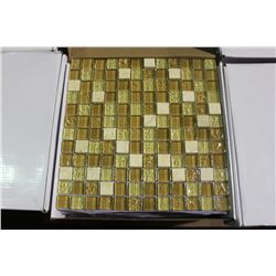 12" X 12" TAN GLASS WALL TILE