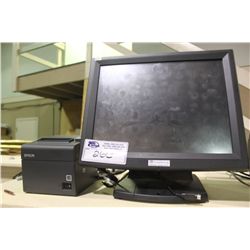 POS SYSTEM WITH MONITOR & SLIP PRINTER