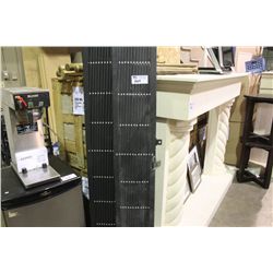 2 BLACK ACCORDIAN GATES