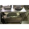 Image 1 : MOBILE STAINLESS STEEL TABLE