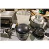 Image 1 : RICE COOKER & ASSORTED UTENSILS