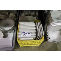 BIN OF ASSORTED DISHWARE