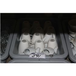 BIN OF ASSORTED DISHWARE