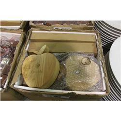BOX OF ASSORTED WOODEN GIFTWARE